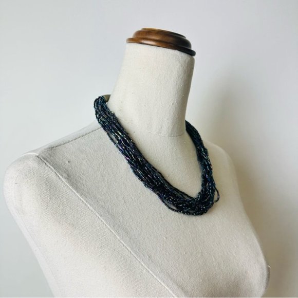 Vintage Multi Colour Multi Strands Gorgeous Necklace - Picture 6 of 9